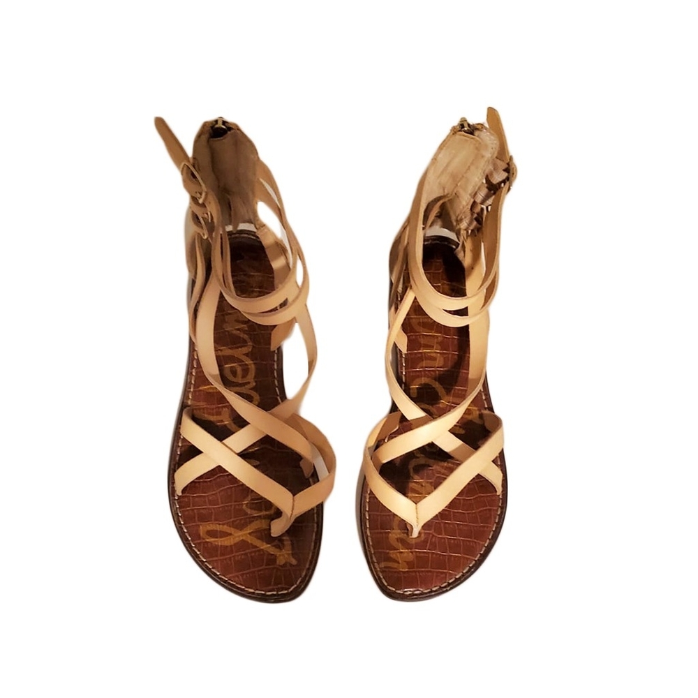 SAM EDELMAN GALLAGHER women's leather strappy sandals size 8M